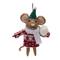 12ct. Wool Mouse with Sweater Ornaments